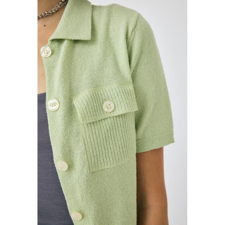 OVERLOCK POCKET ニットシャツ | MOUSSY OUTLET | 詳細画像15 