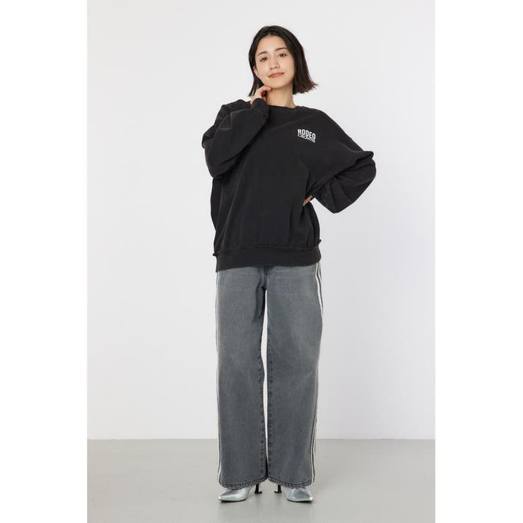 ダメージCROWNアップリケスウェット | RODEO CROWNS WIDE BOWL | 詳細画像5 