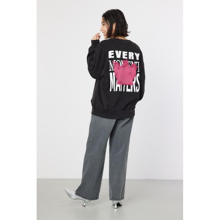 ダメージCROWNアップリケスウェット | RODEO CROWNS WIDE BOWL | 詳細画像6 