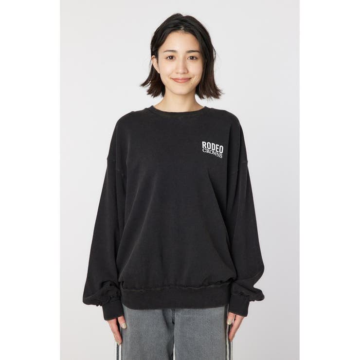 ダメージCROWNアップリケスウェット | RODEO CROWNS WIDE BOWL | 詳細画像7 