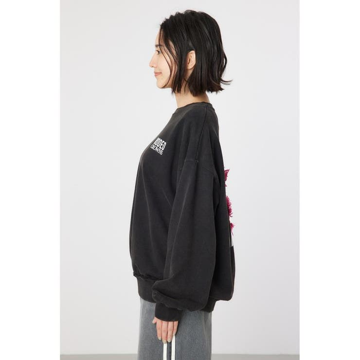 ダメージCROWNアップリケスウェット | RODEO CROWNS WIDE BOWL | 詳細画像8 
