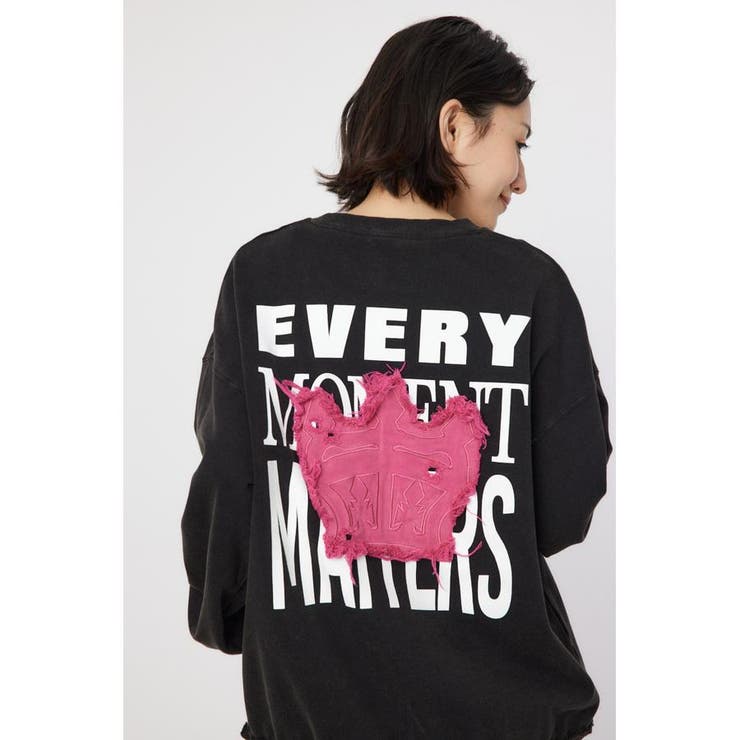 ダメージCROWNアップリケスウェット | RODEO CROWNS WIDE BOWL | 詳細画像1 