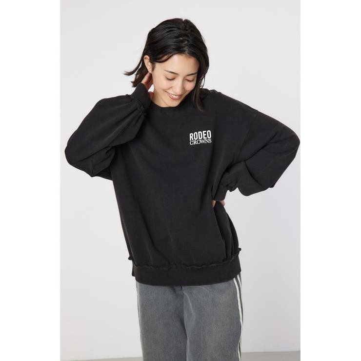 ダメージCROWNアップリケスウェット | RODEO CROWNS WIDE BOWL | 詳細画像4 