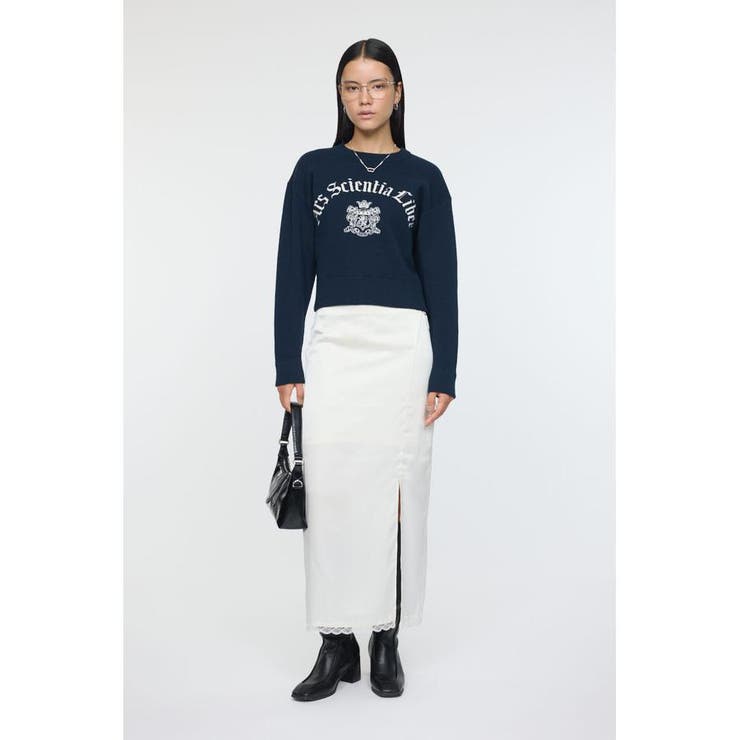 O/WHT1 | DOT SATIN スカート | MOUSSY OUTLET