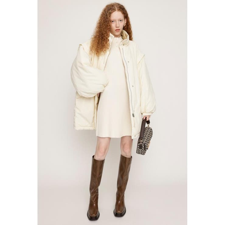 TUCK SLEEVE FLARE KNIT ショートワンピース | SLY OUTLET | 詳細画像1 