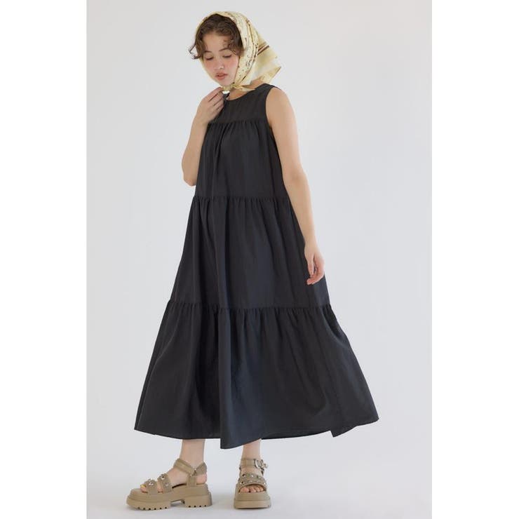 BLK | 2WAYティアードワンピース | RODEO CROWNS WIDE BOWL