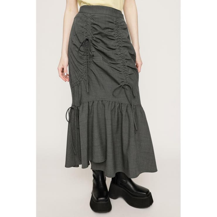 T.GRY | ASYMMETRY GATHER スカート | SLY OUTLET