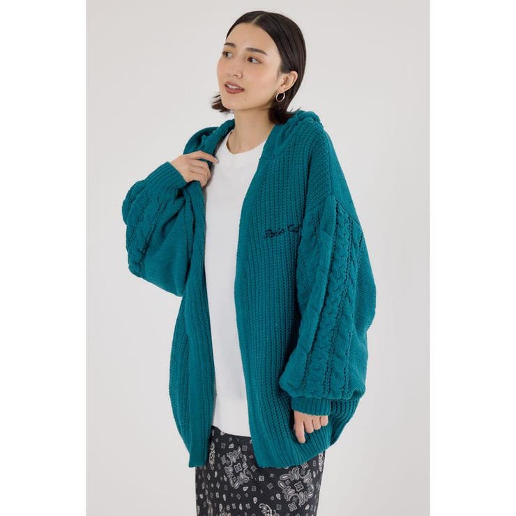 D/SAX3 | モールニットトッパーカーディガン | RODEO CROWNS WIDE BOWL