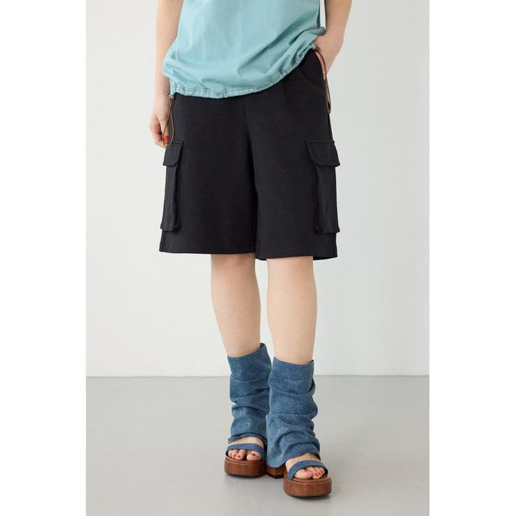 BLK | SHARE DRY スウェットカーゴショートパンツ | RODEO CROWNS WIDE BOWL