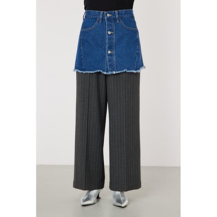 デニムスカート レイヤード スラックス | RODEO CROWNS WIDE BOWL | 詳細画像9 