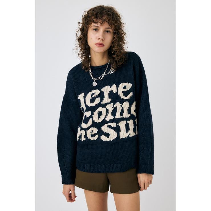 BLK | LETTERED セーター | MOUSSY OUTLET