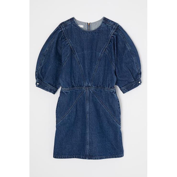 DOLMAN SLEEVE DENIM ミニワンピース[品番：BJLW0019701