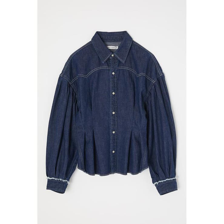 WAIST TUCK PANEL DENIM シャツ[品番：BJLW0020138]｜MOUSSY OUTLET