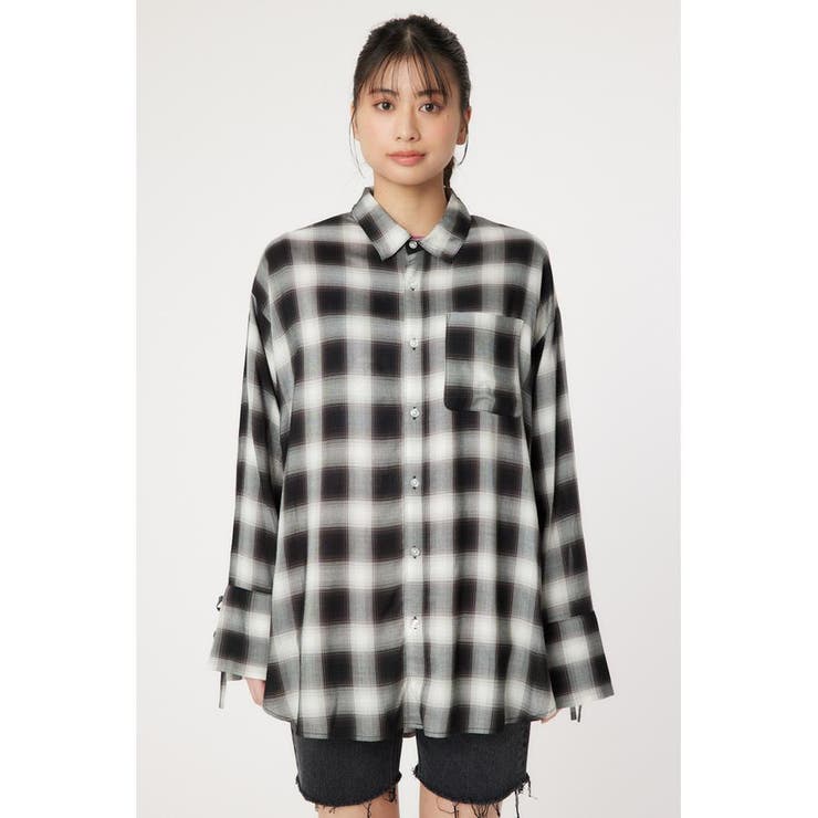 シアーオンブレチェックシャツ | RODEO CROWNS WIDE BOWL | 詳細画像6 