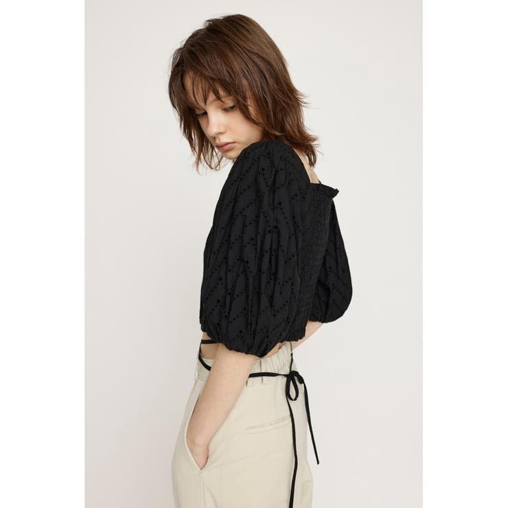 FRONT BUTTON LACE PUFF トップス | SLY OUTLET | 詳細画像17 