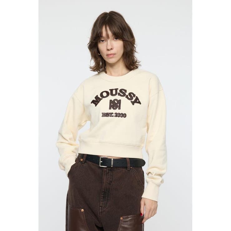 O/WHT1 | MOUSSY F/LEATHER PATCH プルオーバー | MOUSSY OUTLET