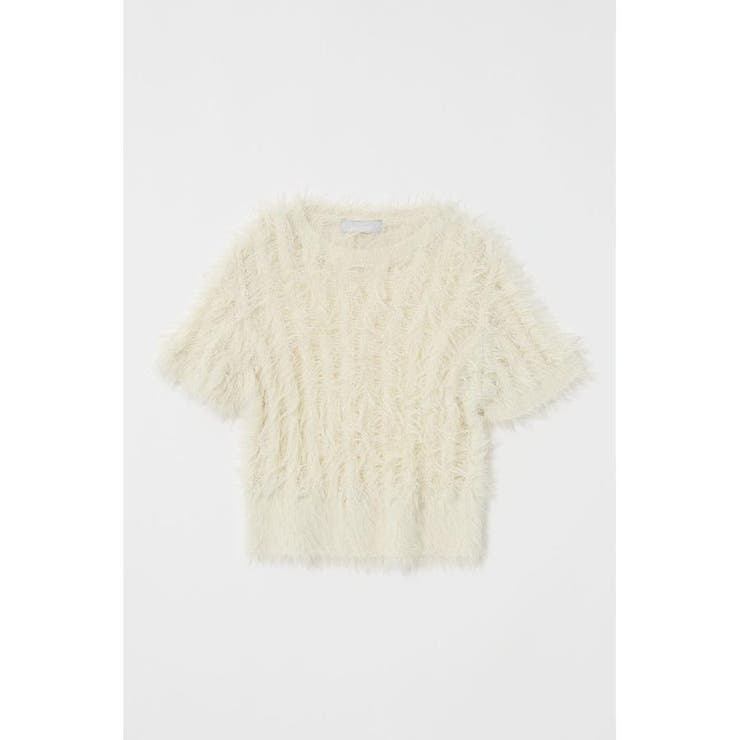 O/WHT1 | SHEER SHAGGY ニット | MOUSSY OUTLET