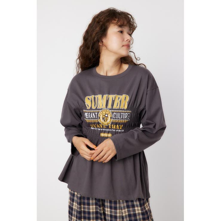 C.GRY | シャーリングプリントロングTシャツ | RODEO CROWNS WIDE BOWL