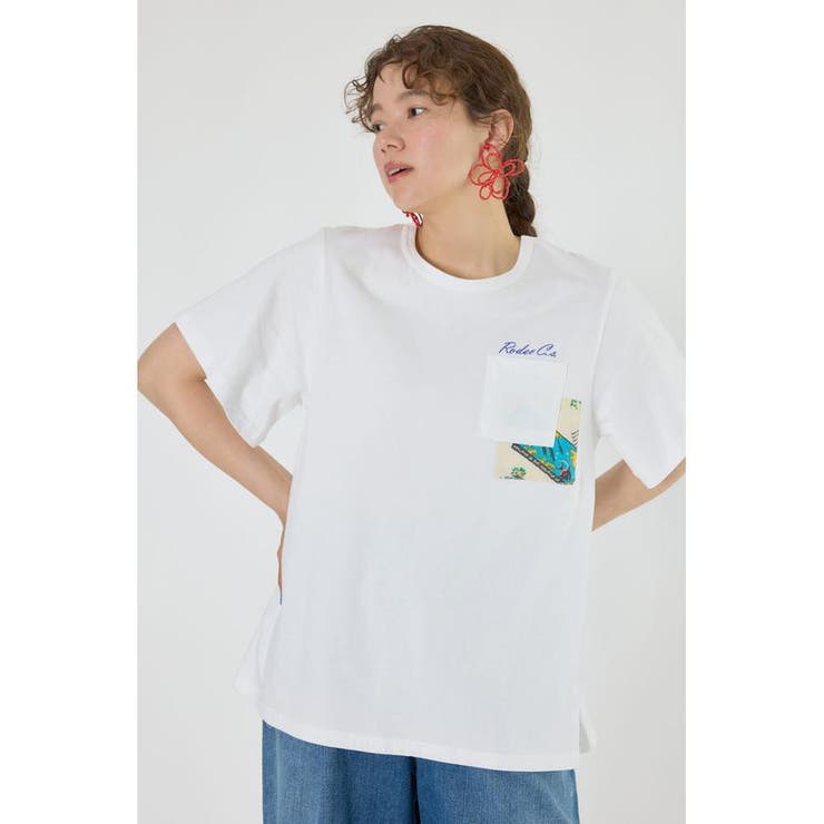 O/WHT1 | バックリボンアロハTシャツ | RODEO CROWNS WIDE BOWL