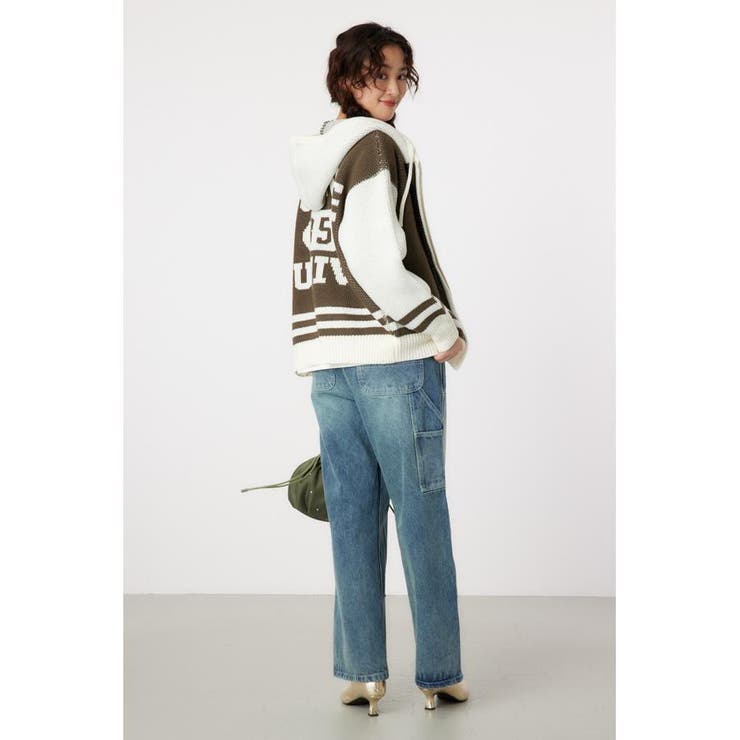 カレッジニットジップアップパーカー[品番：BJLW0029108]｜RODEO