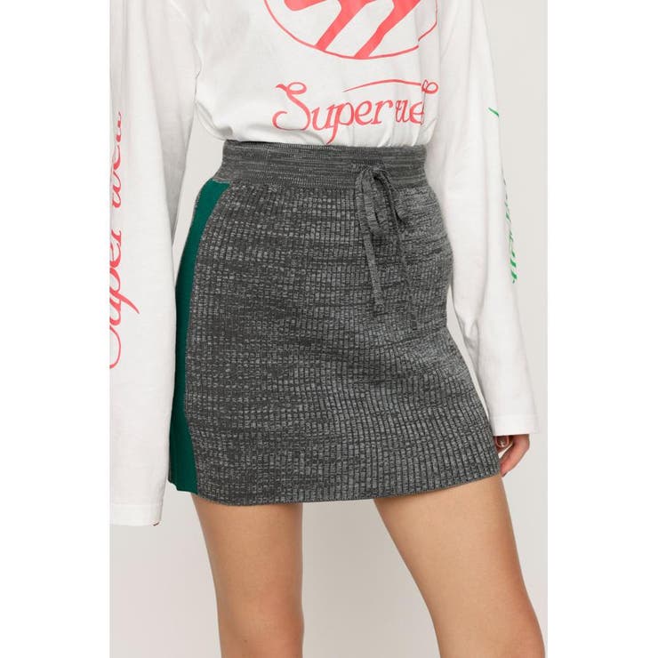KNIT TRACK SIDE LINE ショートスカート | SLY OUTLET | 詳細画像15 