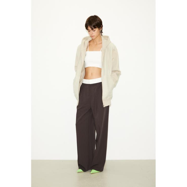 WAIST FOLD MANISH トラウザー | SLY OUTLET | 詳細画像4 