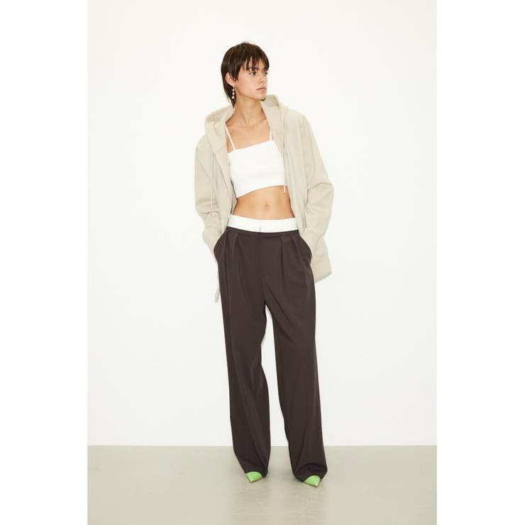 WAIST FOLD MANISH トラウザー | SLY OUTLET | 詳細画像5 