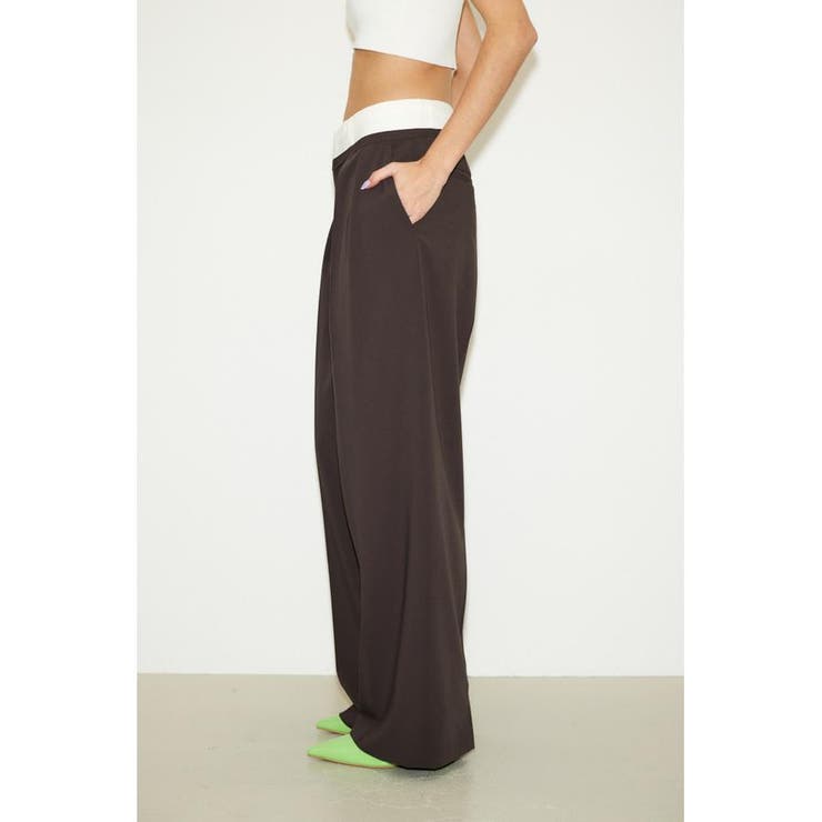 WAIST FOLD MANISH トラウザー | SLY OUTLET | 詳細画像8 
