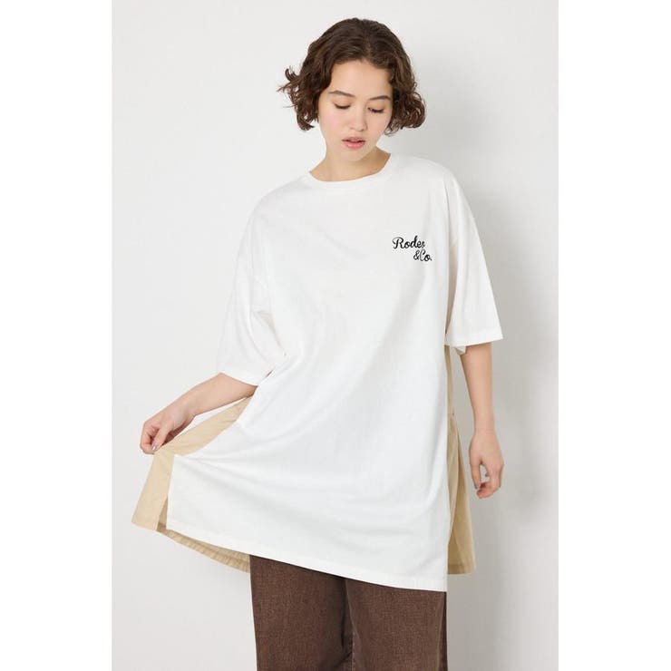 O/WHT1 | バックティアードコンビチュニックワンピース | RODEO CROWNS WIDE BOWL