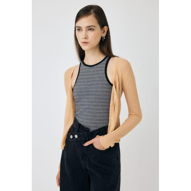 SHEER RIB カーディガン | MOUSSY OUTLET | 詳細画像16 
