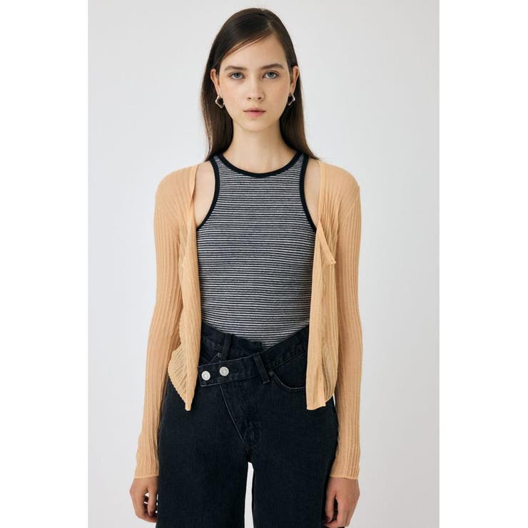 SHEER RIB カーディガン | MOUSSY OUTLET | 詳細画像17 