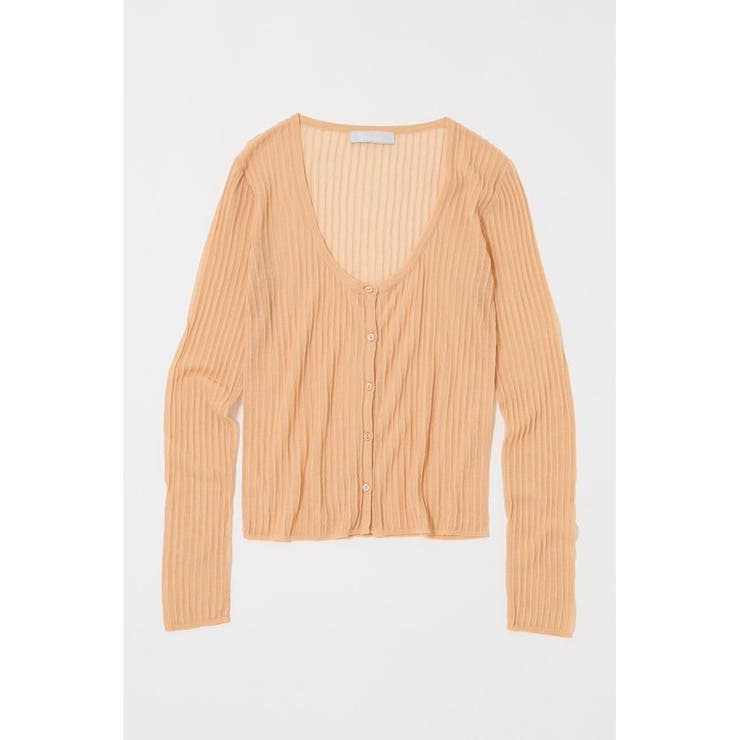 SHEER RIB カーディガン | MOUSSY OUTLET | 詳細画像18 