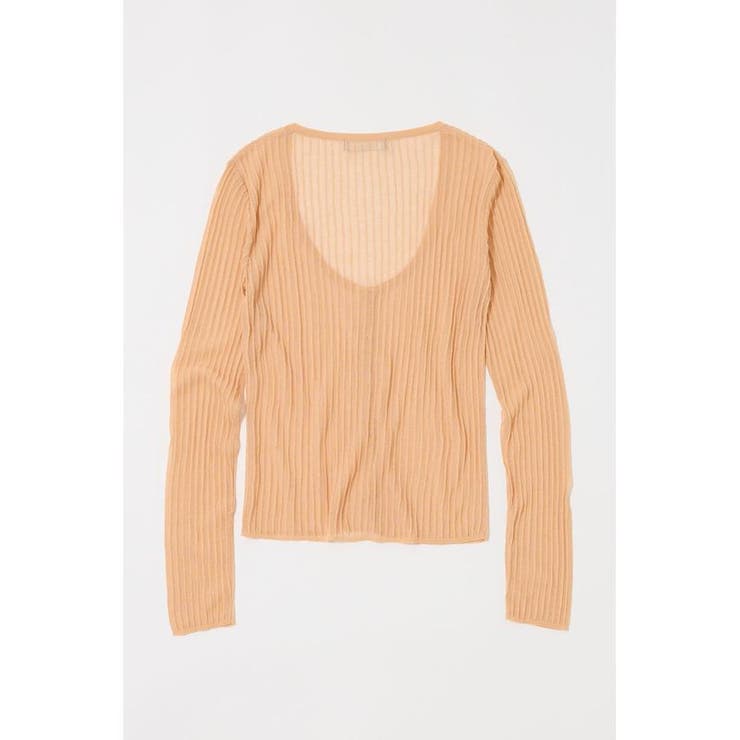 SHEER RIB カーディガン | MOUSSY OUTLET | 詳細画像19 