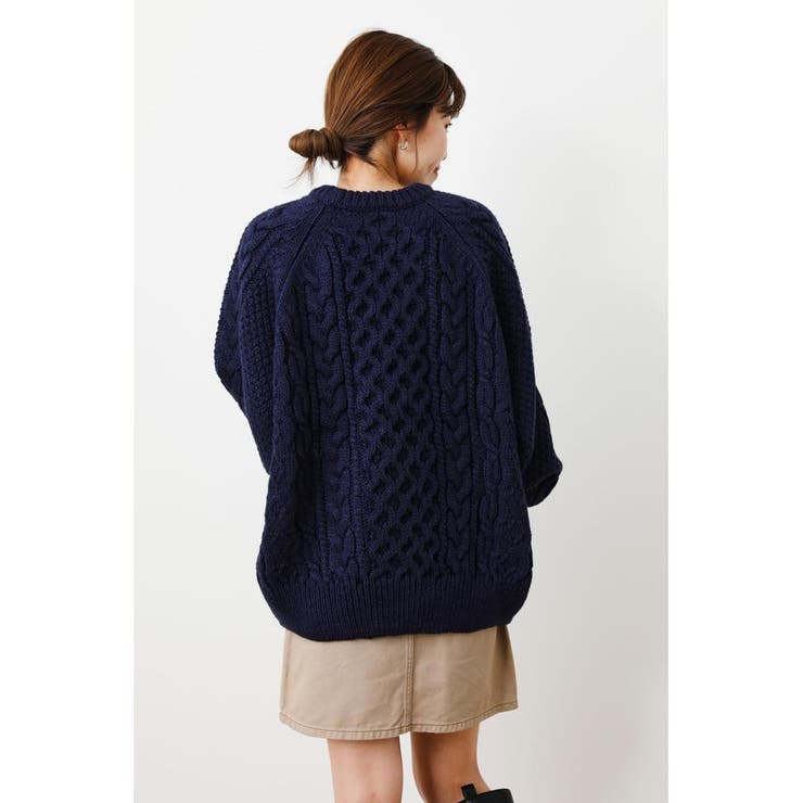 GOOD OLD フィッシャーマンニットトップス[品番:BJLW0023994 GOOD OLD フィッシャーマンニットトップス[品番:BJLW0023994