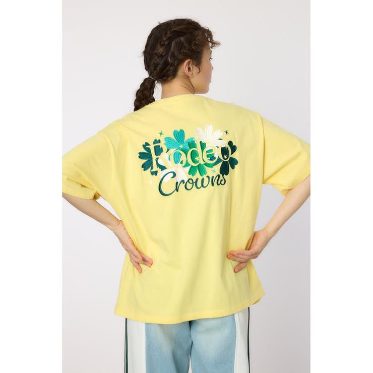 Flower Logo Embroidery Tシャツ | RODEO CROWNS WIDE BOWL | 詳細画像4 