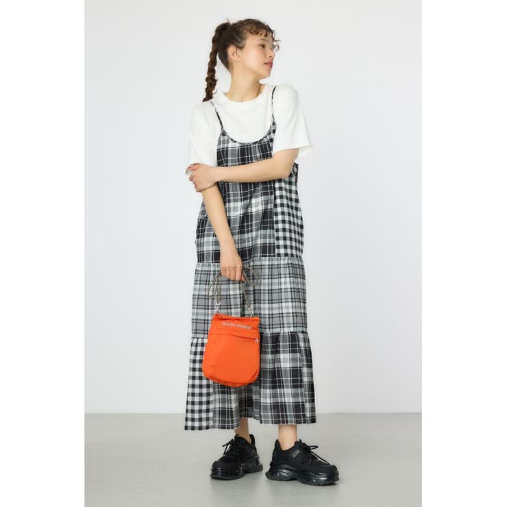 柄BLK5 | クレイジーチェックキャミワンピース | RODEO CROWNS WIDE BOWL