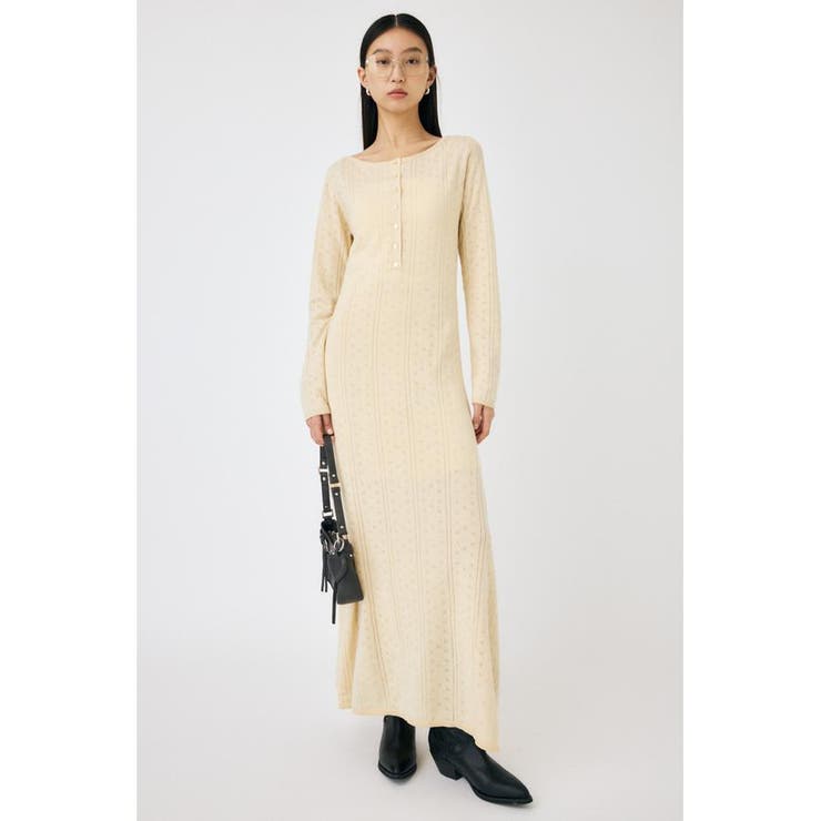 ECRU | POINTELLE マキシドレス | MOUSSY OUTLET