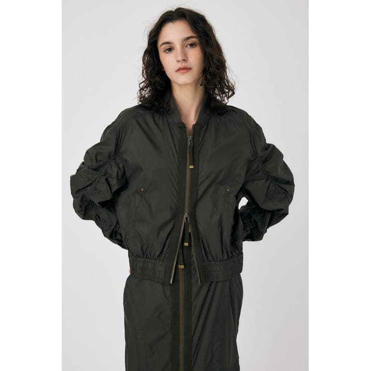 D/KHA3 | FRONT ZIP FUNCTION ブルゾン | MOUSSY OUTLET