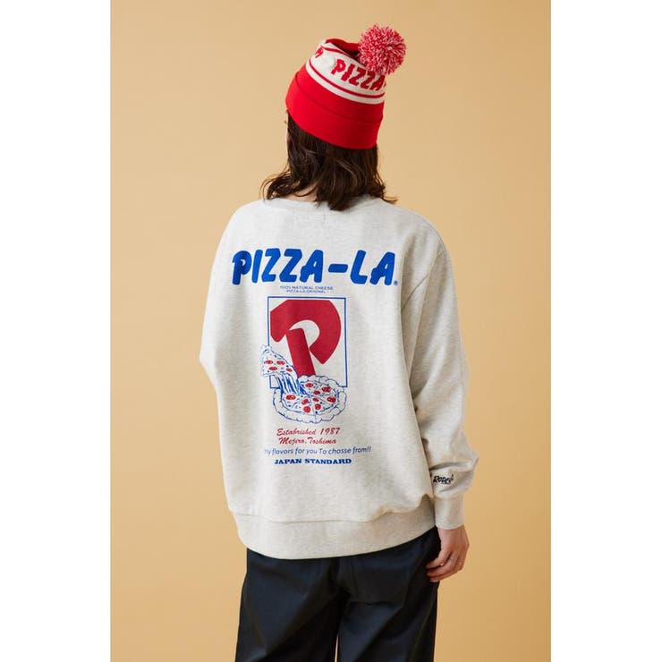 PIZZA-LA デリバリースウェットトップス[品番：BJLW0026781