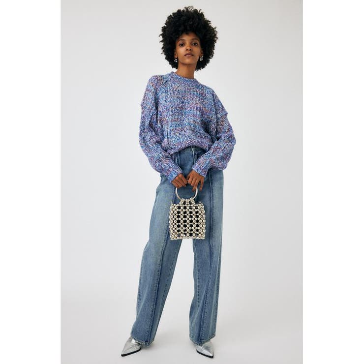 BLU | BACK OPEN ニットトップス | MOUSSY OUTLET
