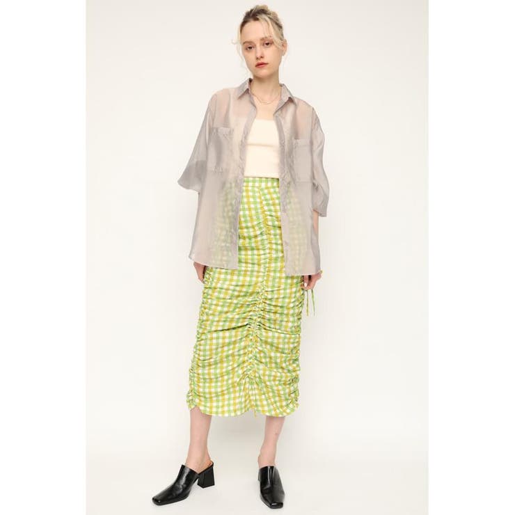 LOUD GINGAM CHECK スカート | SLY OUTLET | 詳細画像1 