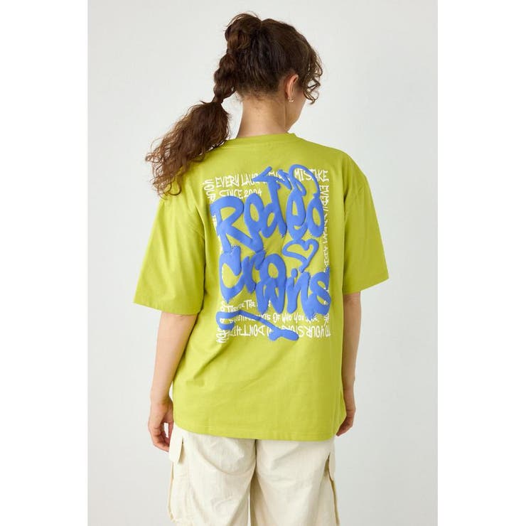 LIME | Cool Graffiti Logo Tシャツ | RODEO CROWNS WIDE BOWL