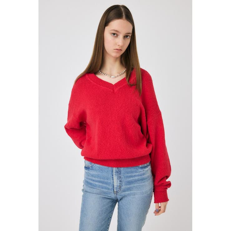 V NECK セーター | MOUSSY OUTLET | 詳細画像4 