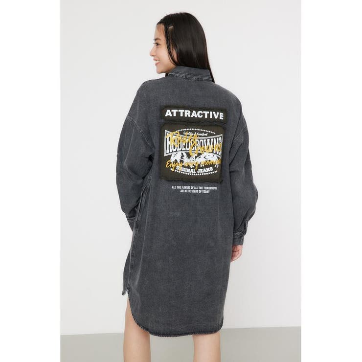 ATTRACTIVEミリタリーシャツワンピース[品番:BJLW0028560 ATTRACTIVEミリタリーシャツワンピース[品番:BJLW0028560