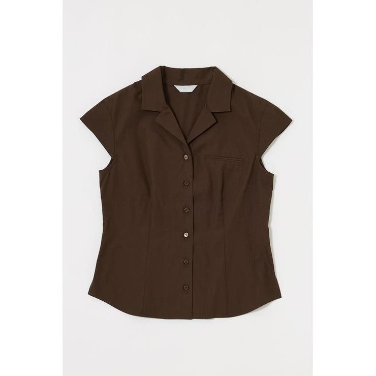 D/BRN3 | MICRO SLEEVE SHIRT ブラウス | MOUSSY OUTLET
