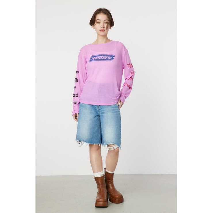 ダメージDENIM バミューダパンツ | RODEO CROWNS WIDE BOWL | 詳細画像14 