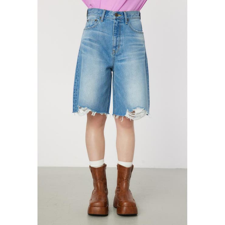 ダメージDENIM バミューダパンツ | RODEO CROWNS WIDE BOWL | 詳細画像17 