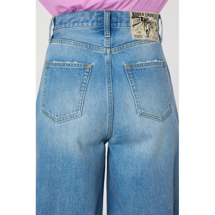 ダメージDENIM バミューダパンツ | RODEO CROWNS WIDE BOWL | 詳細画像21 