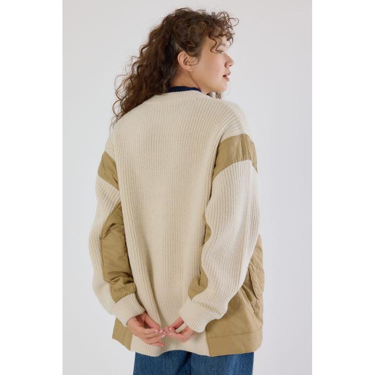 キルトドッキングニットブルゾン | RODEO CROWNS WIDE BOWL | 詳細画像4 