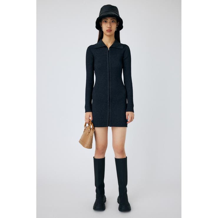 ZIP UP LS MINI ドレス | MOUSSY OUTLET | 詳細画像2 